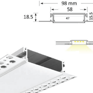 ALB PROFIL + DIFUZOR GIPSI